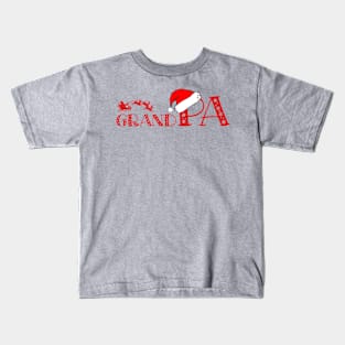 Christmas Family Name "Grand Pa" Photo Design Shirt Kids T-Shirt